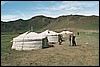 ger kamp Yolyn Am, Mongolië , maandag 21 juli 2003