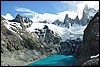 Laguna de los Tres, Los Glacieres N.P., Argentinië , maandag 15 december 2008