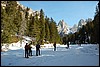 Sneeuwwandelen in de Rosengarten, Italië , zondag 24 februari 2008