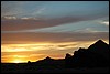 zonsondergang Bahariya oase, Egypte , dinsdag 9 november 2004