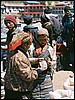 markt in Namche Bazaar, Nepal , zaterdag 1 mei 2004