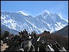 bij Pangboche, Nepal , dinsdag 4 mei 2004