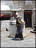 Boudhanath stupa, Kathmandu, Nepal , vrijdag 14 mei 2004