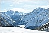 Sneeuwwandelen in NP Fanes Sennes, Italie , zondag 22 februari 2009