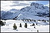 Sneeuwwandelen in NP Fanes Sennes, Italie , zondag 22 februari 2009