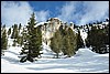 Sneeuwwandelen in NP Fanes Sennes, Italie , maandag 23 februari 2009