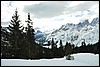 Sneeuwwandelen in NP Fanes Sennes, Italie , maandag 23 februari 2009