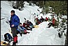 Sneeuwwandelen in NP Fanes Sennes, Italie , maandag 23 februari 2009