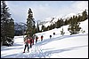 Sneeuwwandelen in NP Fanes Sennes, Italie , maandag 23 februari 2009