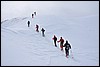 Sneeuwwandelen in NP Fanes Sennes, Italie , dinsdag 24 februari 2009