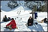 Sneeuwwandelen in NP Fanes Sennes, Italie , woensdag 25 februari 2009