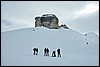 Sneeuwwandelen in NP Fanes Sennes, Italie , donderdag 26 februari 2009