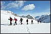 Sneeuwwandelen in NP Fanes Sennes, Italie , vrijdag 27 februari 2009