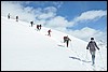 Sneeuwwandelen in NP Fanes Sennes, Italie , vrijdag 27 februari 2009