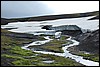 trekking van Hrafntinnusker  naar Landmannalaugar , IJsland , zaterdag 26 juli 2008