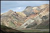 trekking van Hrafntinnusker  naar Landmannalaugar , IJsland , zaterdag 26 juli 2008