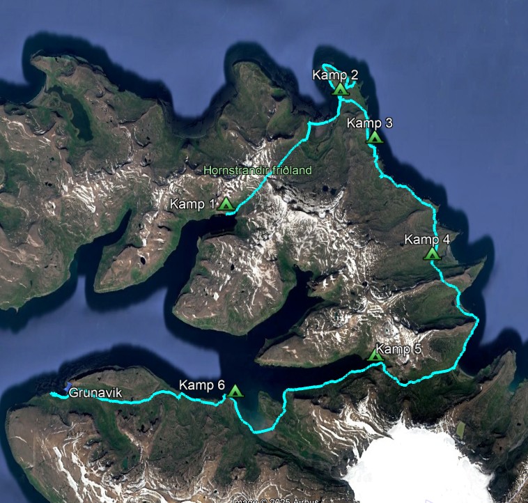 Route Hornstrandir