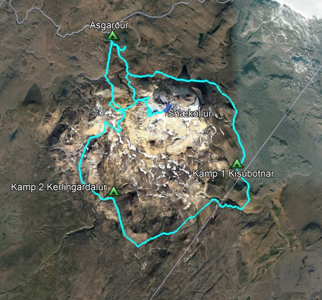 Route Kerlingarfj ll