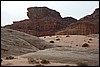 rotsformatie, Wadi Rum - Jordanië , maandag 31 december 2007