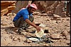 gids die broden roostert,  Wadi Rum - JordaniÃ« , dinsdag 1 januari 2008