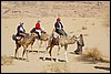 kameel rit in Wadi Rum - Jordanië , woensdag 2 januari 2008