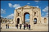 Jerash, Imperator Hadrian´s Arch - Jordanië , zaterdag 22 december 2007