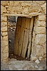 deur in verlaten dorp Dana - JordaniÃ« , maandag 24 december 2007