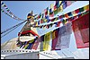 Boudhanath stupa, Kathmandu, Nepal , maandag 17 oktober 2011