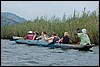 varen over Lake Bunyonyi, Oeganda , dinsdag 17 juli 2007