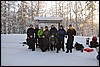 groepsfoto startpunt Beartrail, Oulanka NP, Finland , zondag 6 februari 2011