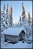 Porontimajoki, Oulanka NP, Finland , zaterdag 12 februari 2011