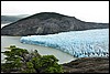 Onderweg van Campamento Paso naar Refugio Grey, N.P. Torres Del Paine, Chili , woensdag 24 december 2008