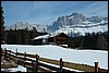 Sneeuwwandelen in de Rosengarten, Italië , maandag 25 februari 2008