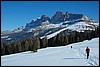 Sneeuwwandelen in de Rosengarten, Italië , dinsdag 26 februari 2008