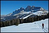 Sneeuwwandelen in de Rosengarten, Italië , dinsdag 26 februari 2008