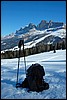 Sneeuwwandelen in de Rosengarten, Italië , dinsdag 26 februari 2008