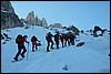 Sneeuwwandelen in de Rosengarten, Italië , dinsdag 26 februari 2008