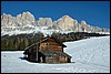 Sneeuwwandelen in de Rosengarten, Italië , dinsdag 26 februari 2008