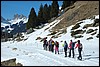 Sneeuwwandelen in de Rosengarten, Italië , donderdag 28 februari 2008