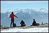 Sneeuwwandelen in de Rosengarten, Italië , vrijdag 29 februari 2008