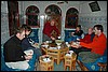diner in guesthouse, Imlil, Marokko , maandag 1 mei 2006